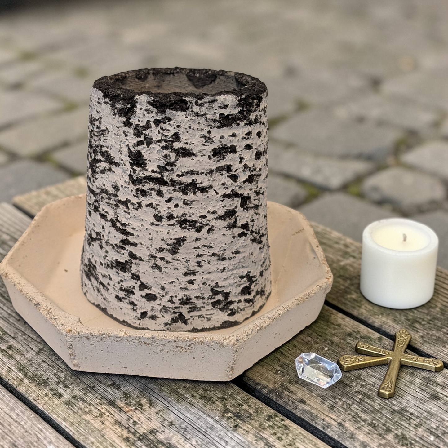 「一編の詩」鉢と受皿の対話セット (A Verse of Forest)